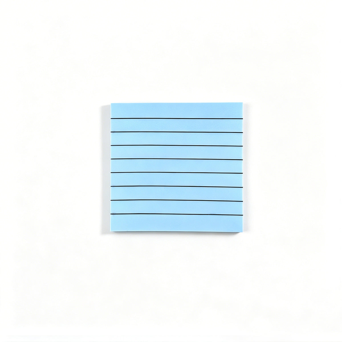 Sky Blue Transparent Lined Sticky Note Pad, 50 Sheets